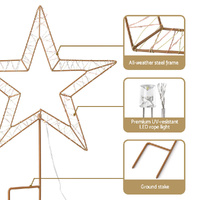 100 LED Christmas Lights Fairy Light Ground Star Garden Decoration Jingle Jollys thumbnail