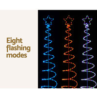 2.4M Christmas Tree LED Solar Motif Lights Jingle Jollys thumbnail