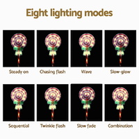 4 PCS Christmas Lights Path Ground Light Garden Decorations 68 LED Jingle Jollys thumbnail