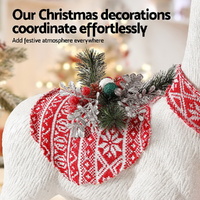 Jingle Jollys Christmas Reindeer 80cm Glitter Deer Ornaments Party Decorations thumbnail