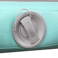 Everfit 3m x 1m Air Track Mat Gymnastic Tumbling Mint Green and Grey thumbnail
