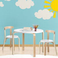 Keezi 3PCS Kids Table and Chairs Set Activity Toy Play Desk thumbnail