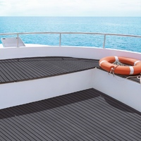 Seamanship EVA Foam Boat Flooring Mat Decking Sheet 240x90x0.6cm Dark Grey Decor thumbnail