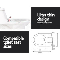 Cefito Non Electric Bidet Toilet Seat Cover Auto Smart Water Wash Dry thumbnail