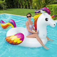 Bestway Unicorn Float Rider Inflatable Ride On Floating Pool Lounger 224x156CM thumbnail