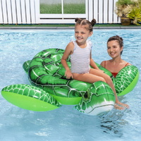 Bestway Float Turtle Rider Inflatable Ride On Floating Pool Lounger 153x140CM thumbnail