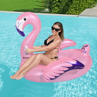 Bestway Flamingo Rider Ride On Float Floating Seat Pool Lounger 1.43Mx1.53M thumbnail