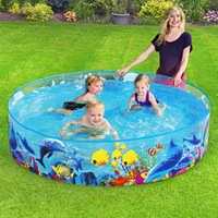 Bestway Kids Pool 183x38cm Round Above Ground Rigid Swimming Pools Undersea 946L thumbnail