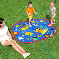 Bestway Kids Splash Pad Pool Sprinkler Spray Play Mat Water Fun Toys 170cm x140cm thumbnail