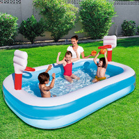 Bestway Kids Pool 251x168x102cm Inflatable Above Ground Swimming Play Pools 636L thumbnail