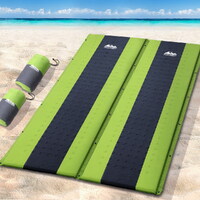 Weisshorn Self Inflating Mattress Camping Sleeping Mat Air Bed Pad Double Green thumbnail