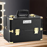 Embellir Portable Cosmetic Beauty Makeup Case - Black & Gold thumbnail