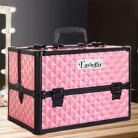 Embellir Portable Cosmetic Beauty Makeup Case - Diamond Pink thumbnail
