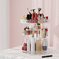 Embellir Makeup Case Acrylic Rotating Cosmetic Organizer Storage Display Holder thumbnail