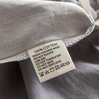 Cosy Club Washed Cotton Sheet Set Grey Double thumbnail