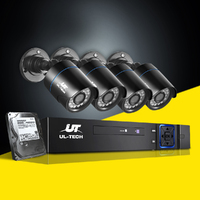 UL-tech CCTV Security System 4CH DVR 4 Cameras 4TB Hard Drive thumbnail