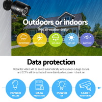UL-tech CCTV Security System 4CH DVR 2 Cameras 2TB Hard Drive thumbnail