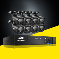 UL-tech CCTV Security System 8CH DVR 8 Cameras 1080p thumbnail