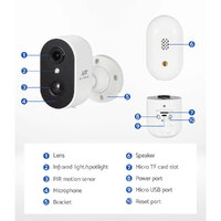 UL-tech 1080P Wireless Security IP Camera Rechargeable Outdoor CCTV Solar Panel thumbnail