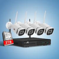 UL-tech Wireless CCTV Security System 8CH NVR 3MP 4 Square Cameras 2TB thumbnail