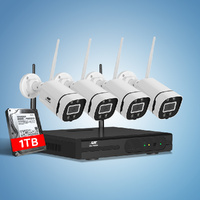 UL-tech Wireless CCTV Security System 8CH NVR 3MP 4 Square Cameras 1TB thumbnail