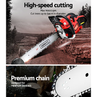 Giantz Chainsaw Petrol 52CC 20" Bar Commercial E-Start Pruning Chain Saw,Giantz Chainsaw Petrol 52CC 20" Bar Commercial E-Start Pruning Chain Saw 4.0H thumbnail