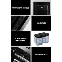 Devanti Dehumidifier 2L Air Purifier Black thumbnail