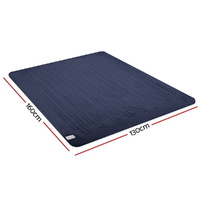 Giselle Bedding Electric Throw Blanket - Navy thumbnail