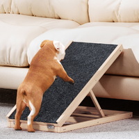 i.Pet Dog Ramp 70cm Adjustable Height Wooden Steps Stairs For Bed Sofa Car Foldable thumbnail