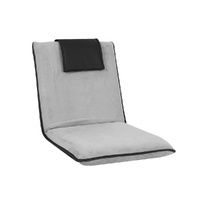 Artiss Floor Lounge Sofa Bed Couch Recliner Chair Folding Chair Cushion Grey thumbnail