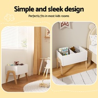 Keezi Kids Toy Box Chest Storage Bin Container Wooden Cabinet Clothes Book Organiser Bedroom thumbnail