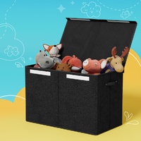 Keezi Large Toy Box Chest Storage with Flip-Top Lid Foldable Organizer Bins thumbnail