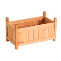 Green Fingers Garden Bed 60x30x33cm Wooden Planter Box Raised Container Growing thumbnail