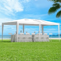 Instahut Gazebo 3x6m Wedding Party Marquee Tent Outdoor Event Camping Canopy Shade White thumbnail