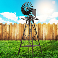 Garden Windmill 120cm Metal Ornaments Outdoor Decor Ornamental Wind Mill thumbnail