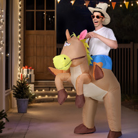 Inflatable Cowboy Costume Adult Suit Blow Up Party Fancy Dress Halloween Cosplay thumbnail