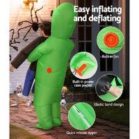 Inflatable Green Alien Costume Adult Suit Blow Up Party Fancy Dress Halloween Cosplay thumbnail