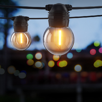 41m Solar Festoon Lights Outdoor LED String Light Xmas Wedding Garden Party thumbnail