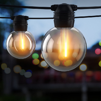 23m Solar Festoon Lights Outdoor LED String Light Wedding Party Christmas Decor thumbnail