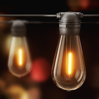 17m Solar Festoon Lights Outdoor LED String Light Christmas Party Decor thumbnail