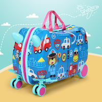 Wanderlite 17" Kids Ride On Luggage Children Suitcase Trolley Travel Car thumbnail