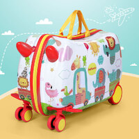 Wanderlite 17" Kids Ride On Luggage Children Suitcase Trolley Travel Zoo thumbnail