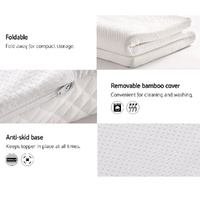 Giselle Bedding Memory Foam Mattress Topper 8cm Double thumbnail