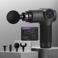 Everfit Massage Gun 8 Speed 4 Heads Vibration Muscle Massager Chargeable Black thumbnail