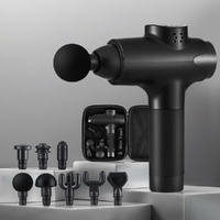 Everfit Massage Gun 30 Speed 8 Heads Vibration Muscle Massager Chargeable Black thumbnail
