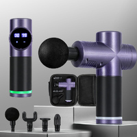 Everfit 30 Speed Massage Gun 4 Heads Vibration Muscle Massager Chargeable Purple thumbnail