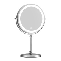 Embellir Makeup Mirror 20x20cm 10X Magnifying with LED Light Rotation Tabletop thumbnail