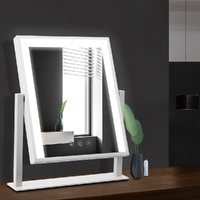 Embellir Makeup Mirror 25x30cm Hollywood Vanity with LED Light Rotation White thumbnail