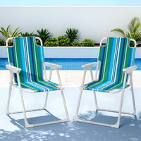 Gardeon Outdoor Chairs Folding Camping Chair Steel Portable Patio Furniture thumbnail