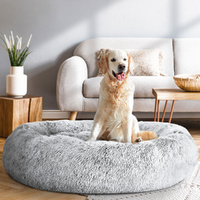 i.Pet Pet Bed Dog Cat 110cm Calming Extra Large Soft Plush Light Charcoal thumbnail